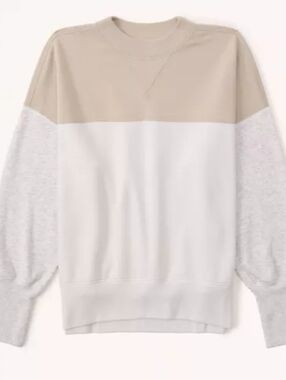 A&F Color Block Crewneck Sweatshirt XL